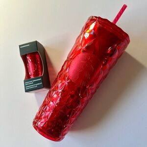 NEW❤️! Starbucks Holiday Red Venti Tumbler Cup & Matching Christmas Ornament